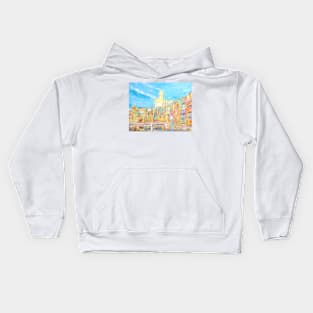 Sunny Day In Girona Kids Hoodie